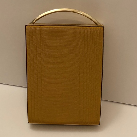 Woman Moire Clutch Mustard - Picture 4 of 5